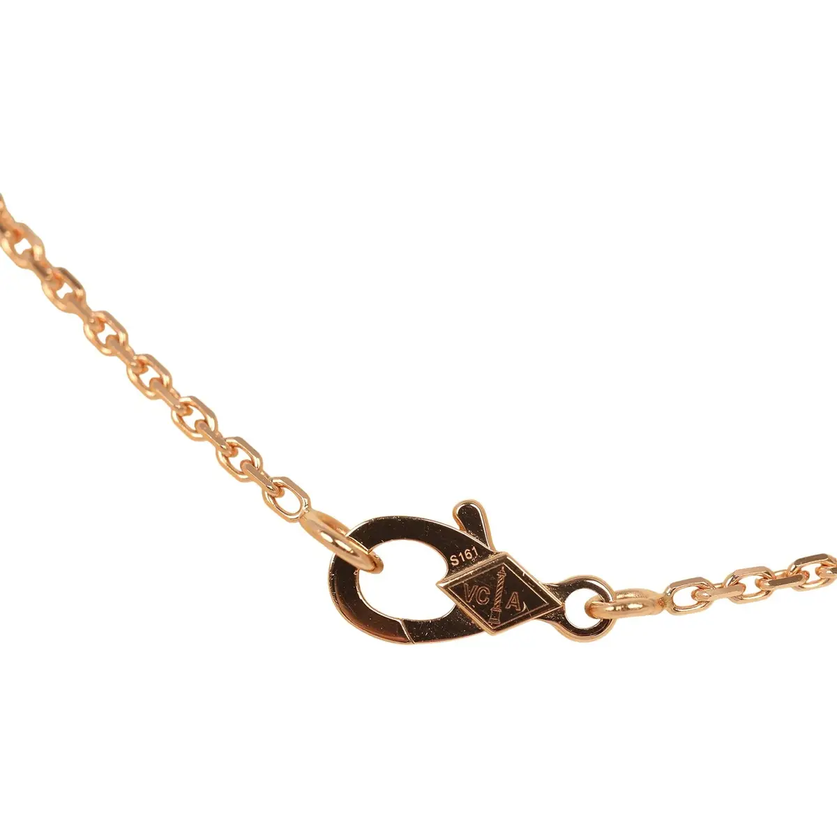 Van Cleef & Arpels Pre-owned Van Cleef & Arpels 2023 Holiday Vintage Alhambra Pendant Necklace Silver Obsidian White Diamond Rose Gold | Thumbnail 6 Van Cleef & Arpels Pre-owned Van Cleef & Arpels 2023 Holiday Vintage Alhambra Pendant Necklace Silver Obsidian White Diamond Rose Gold | Thumbnail 6