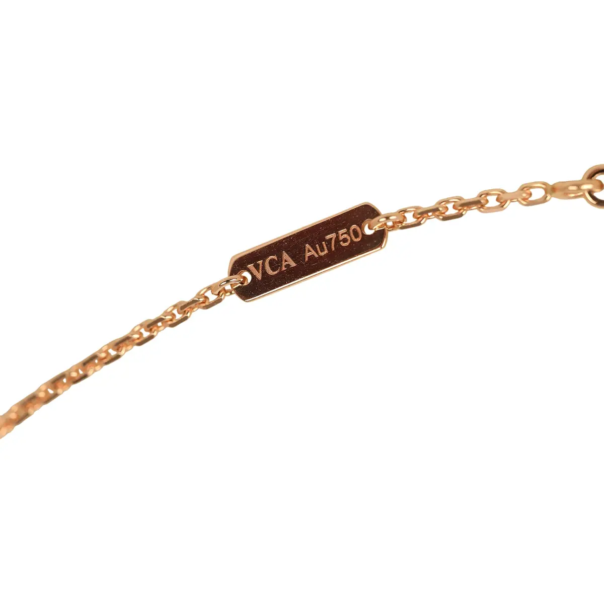 Van Cleef & Arpels Pre-owned Van Cleef & Arpels 2023 Holiday Vintage Alhambra Pendant Necklace Silver Obsidian White Diamond Rose Gold | Thumbnail 7 Van Cleef & Arpels Pre-owned Van Cleef & Arpels 2023 Holiday Vintage Alhambra Pendant Necklace Silver Obsidian White Diamond Rose Gold | Thumbnail 7