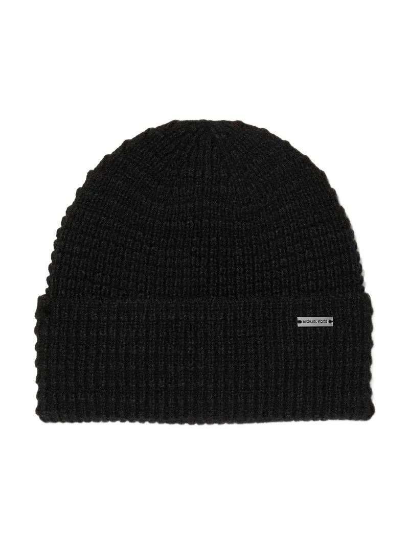 Michael Kors Collection Textured Knit Beanie in Black - One Size by Michael Kors Mens