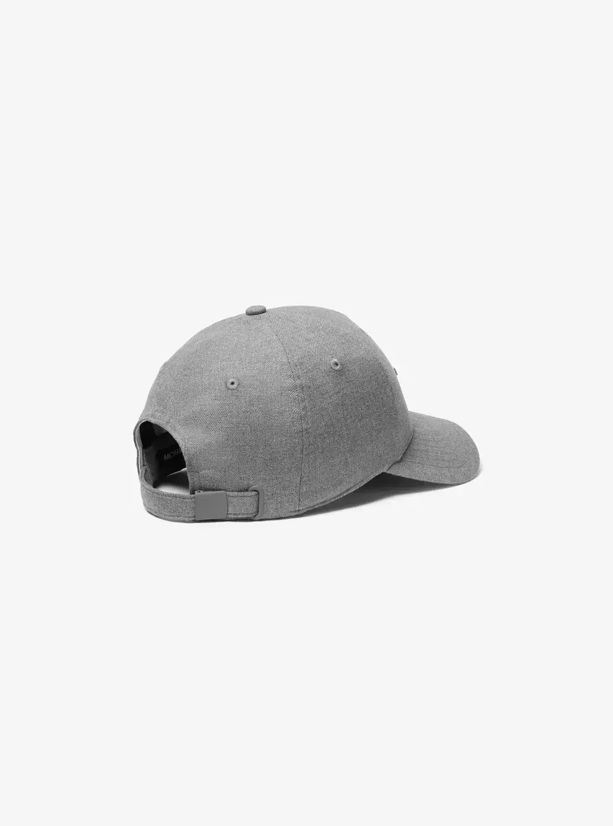Michael Kors Collection Cotton Mélange Logo Baseball Hat in Grey - One Size by Michael Kors Mens | Thumbnail 2