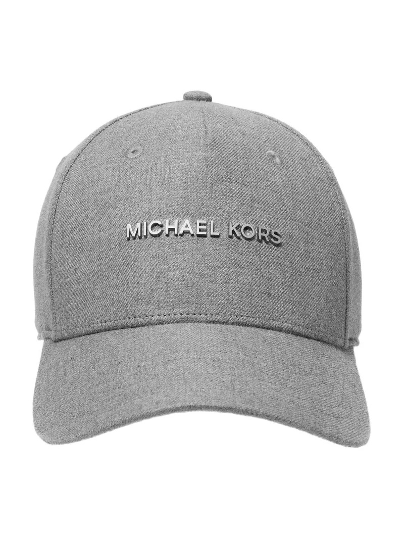 Michael Kors Collection Cotton Mélange Logo Baseball Hat in Grey - One Size by Michael Kors Mens