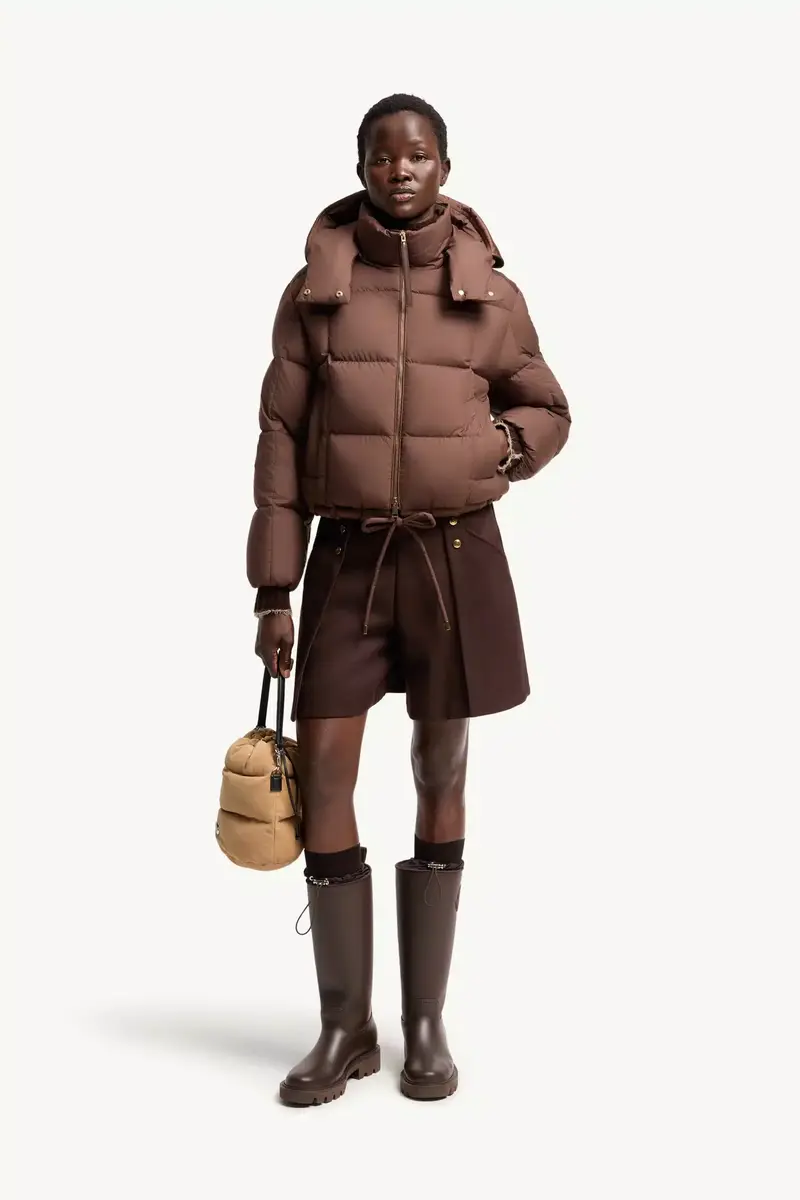 Moncler Legerete Square-quilted Hooded Short Down Jacket | Thumbnail 3 Moncler Legerete Square-quilted Hooded Short Down Jacket | Thumbnail 3