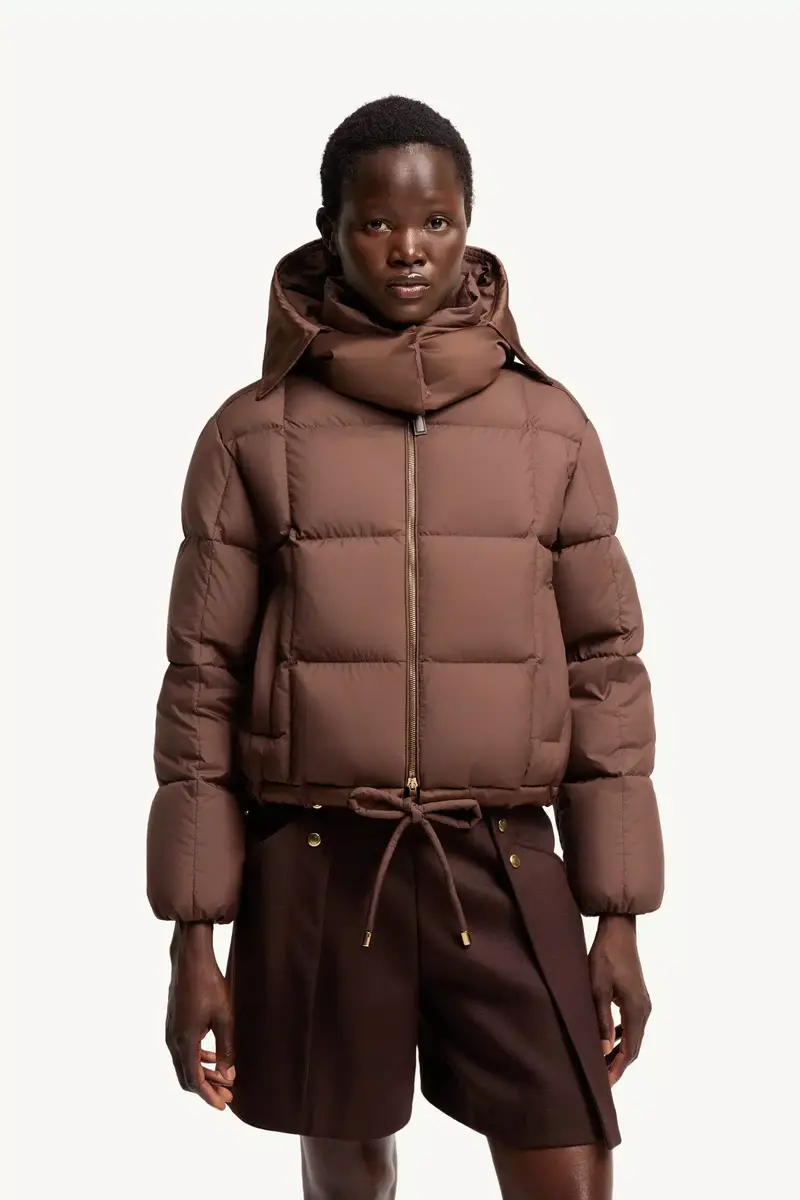 Moncler Legerete Square-quilted Hooded Short Down Jacket | Thumbnail 5 Moncler Legerete Square-quilted Hooded Short Down Jacket | Thumbnail 5