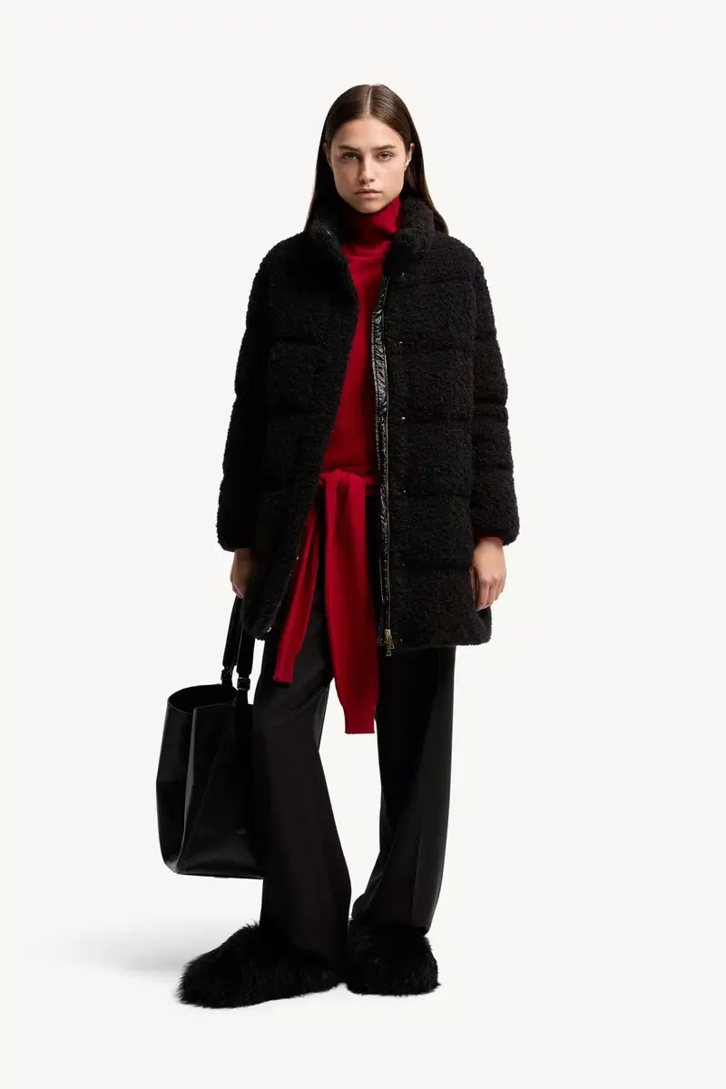 Moncler Remarquable Tweed Mid-length Down Jacket | Thumbnail 3