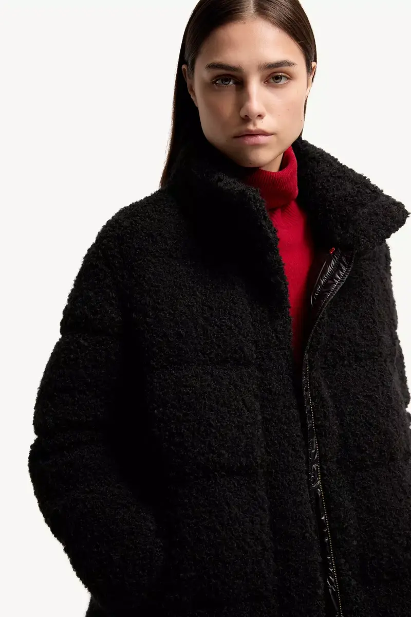 Moncler Remarquable Tweed Mid-length Down Jacket | Thumbnail 7