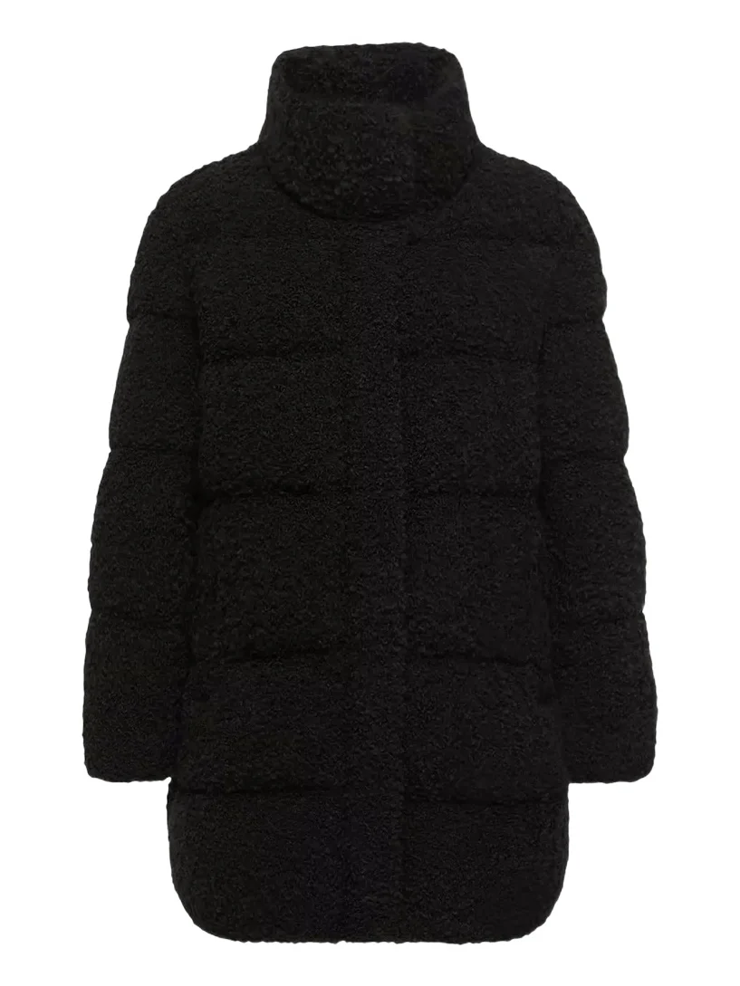 Moncler Remarquable Tweed Mid-length Down Jacket