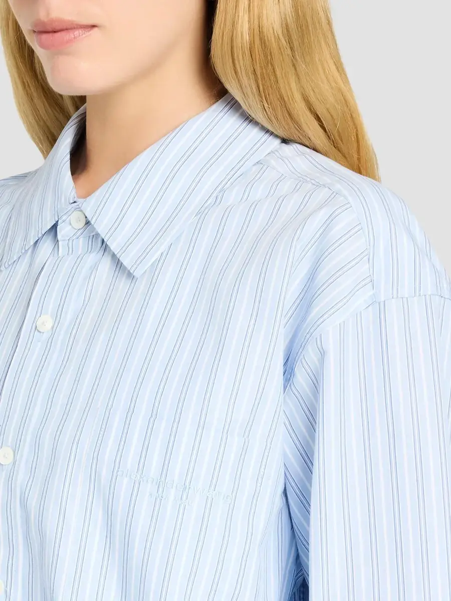 Alexander Wang Women's Striped Cotton Shirt | Thumbnail 5 Alexander Wang Women's Striped Cotton Shirt | Thumbnail 5