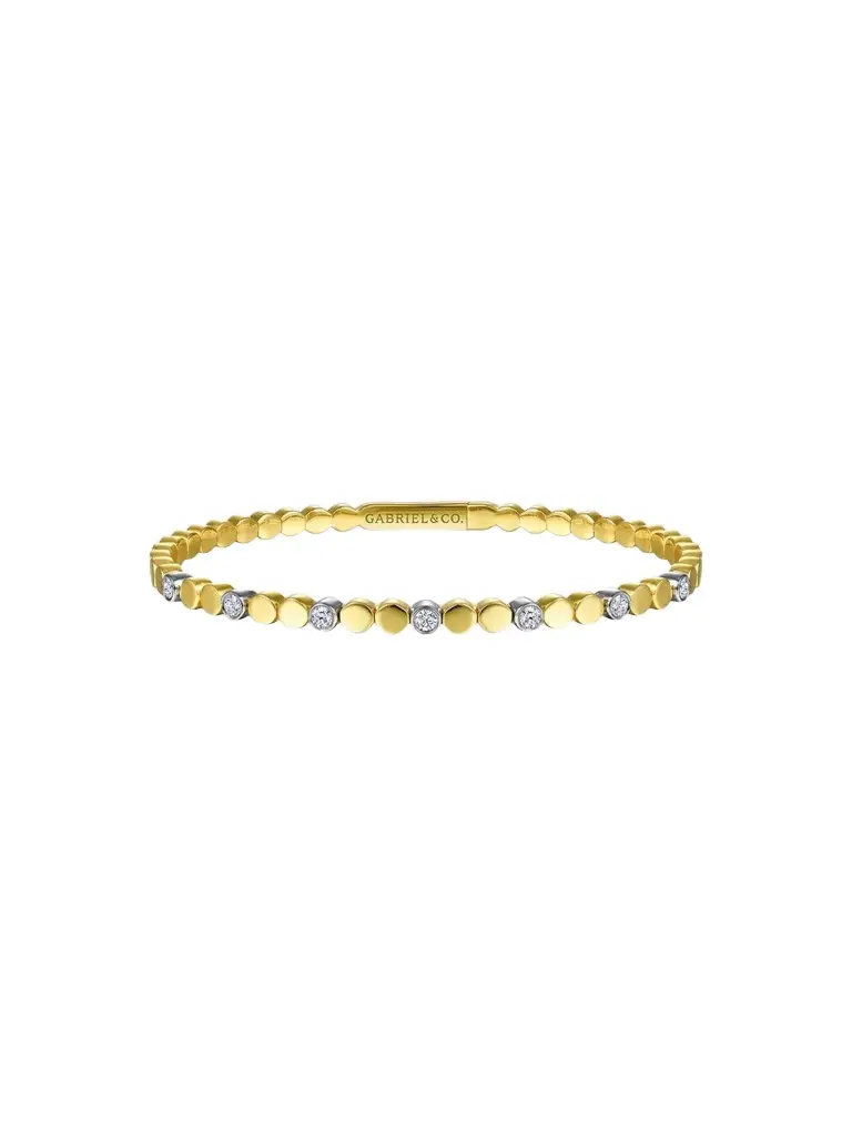 Women's Two-Tone 14K Gold & 0.35 TCW Diamond Bangle Women's Two-Tone 14K Gold & 0.35 TCW Diamond Bangle