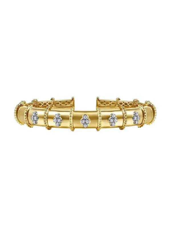 Women's Two-Tone 14K Gold & 0.20 TCW Diamond Cuff Women's Two-Tone 14K Gold & 0.20 TCW Diamond Cuff