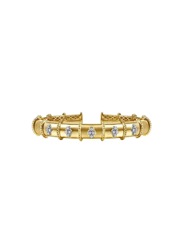 Women's Two-Tone 14K Gold & 0.20 TCW Diamond Cuff Women's Two-Tone 14K Gold & 0.20 TCW Diamond Cuff