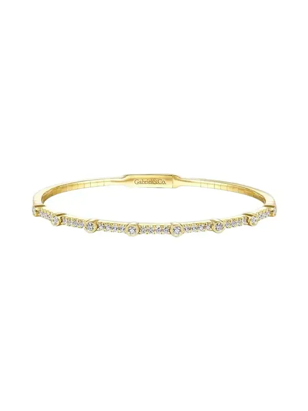 Women's 14K Yellow Gold & 0.65 TCW Diamond Bangle Women's 14K Yellow Gold & 0.65 TCW Diamond Bangle
