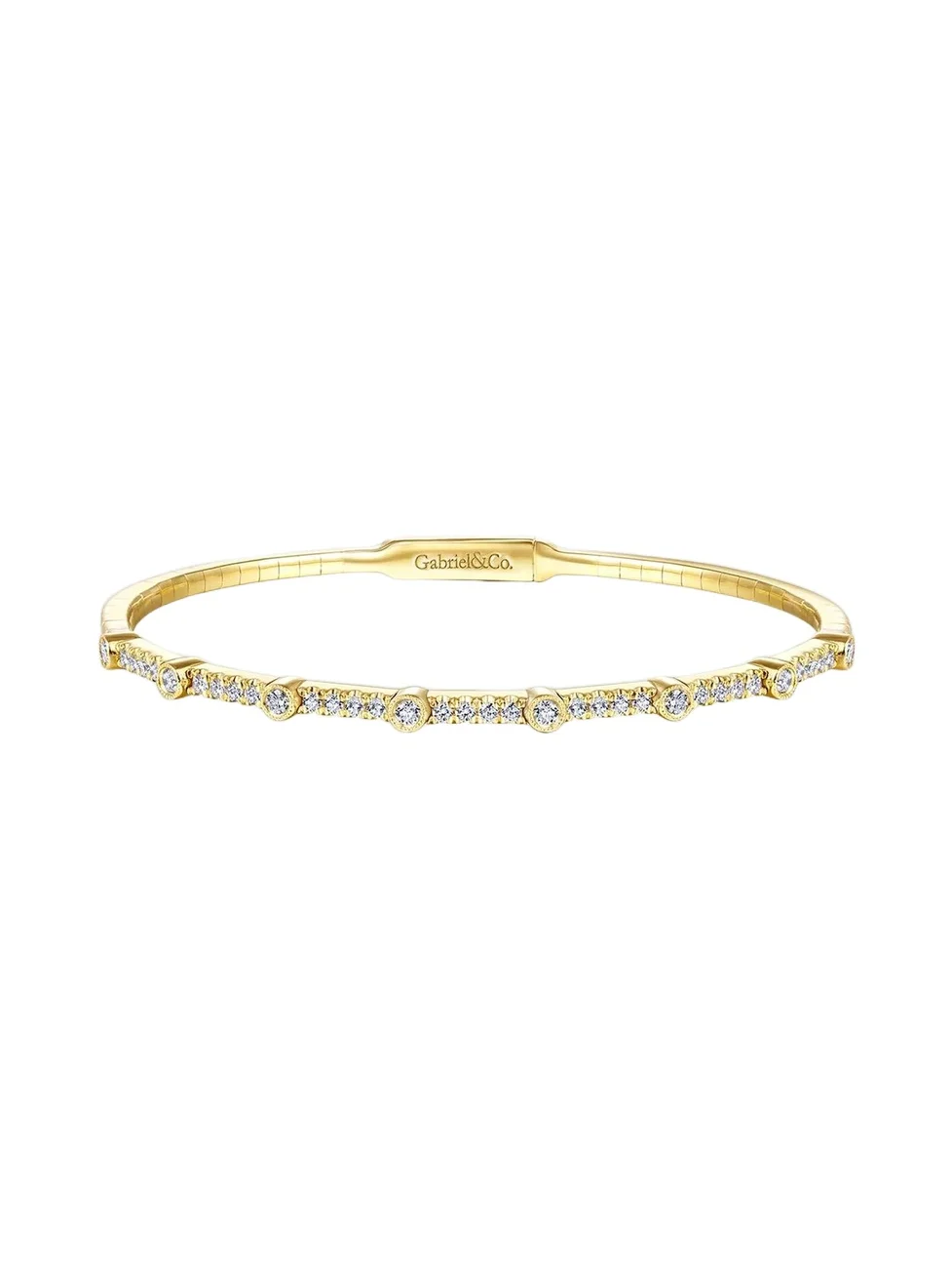 Gabriel & Co Women's 14K Yellow Gold & 0.65 TCW Diamond Bangle