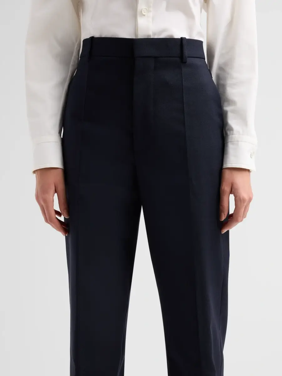 Bottega Veneta Women's Wool Grain De Poudre Trousers | Thumbnail 5