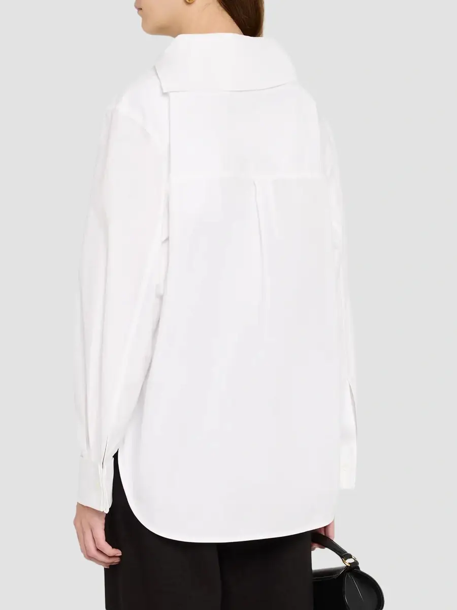 Bottega Veneta Women's Relaxed Compact Cotton Shirt | Thumbnail 3 Bottega Veneta Women's Relaxed Compact Cotton Shirt | Thumbnail 3