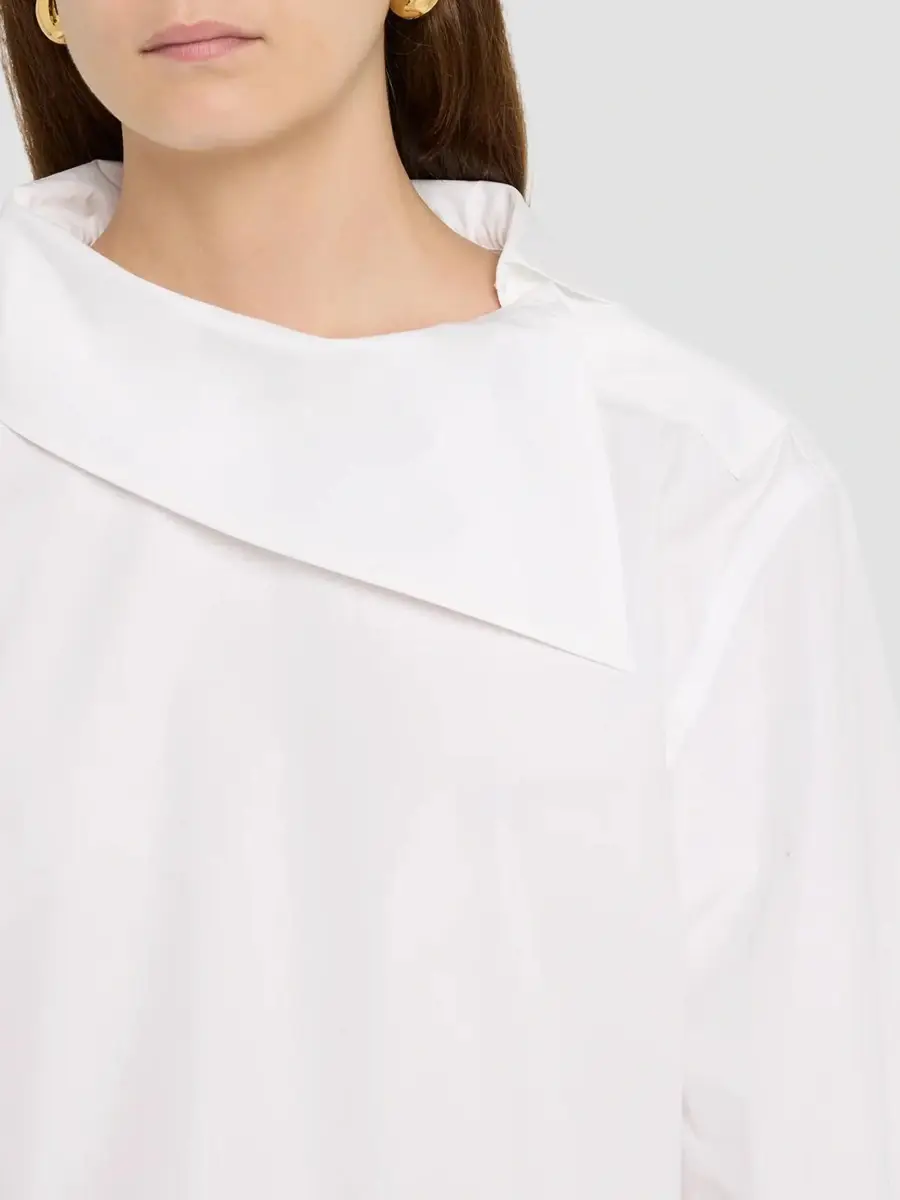 Bottega Veneta Women's Relaxed Compact Cotton Shirt | Thumbnail 5 Bottega Veneta Women's Relaxed Compact Cotton Shirt | Thumbnail 5