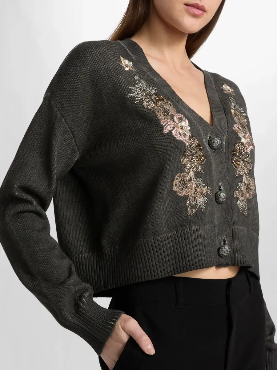 Cinq à Sept Women's Lita Embroidered Cardigan | Thumbnail 6