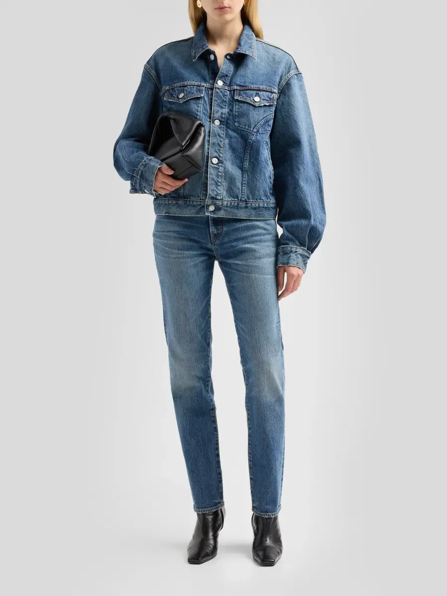 Moussy Vintage Women's Western Prescott Denim Jacket | Thumbnail 2 Moussy Vintage Women's Western Prescott Denim Jacket | Thumbnail 2