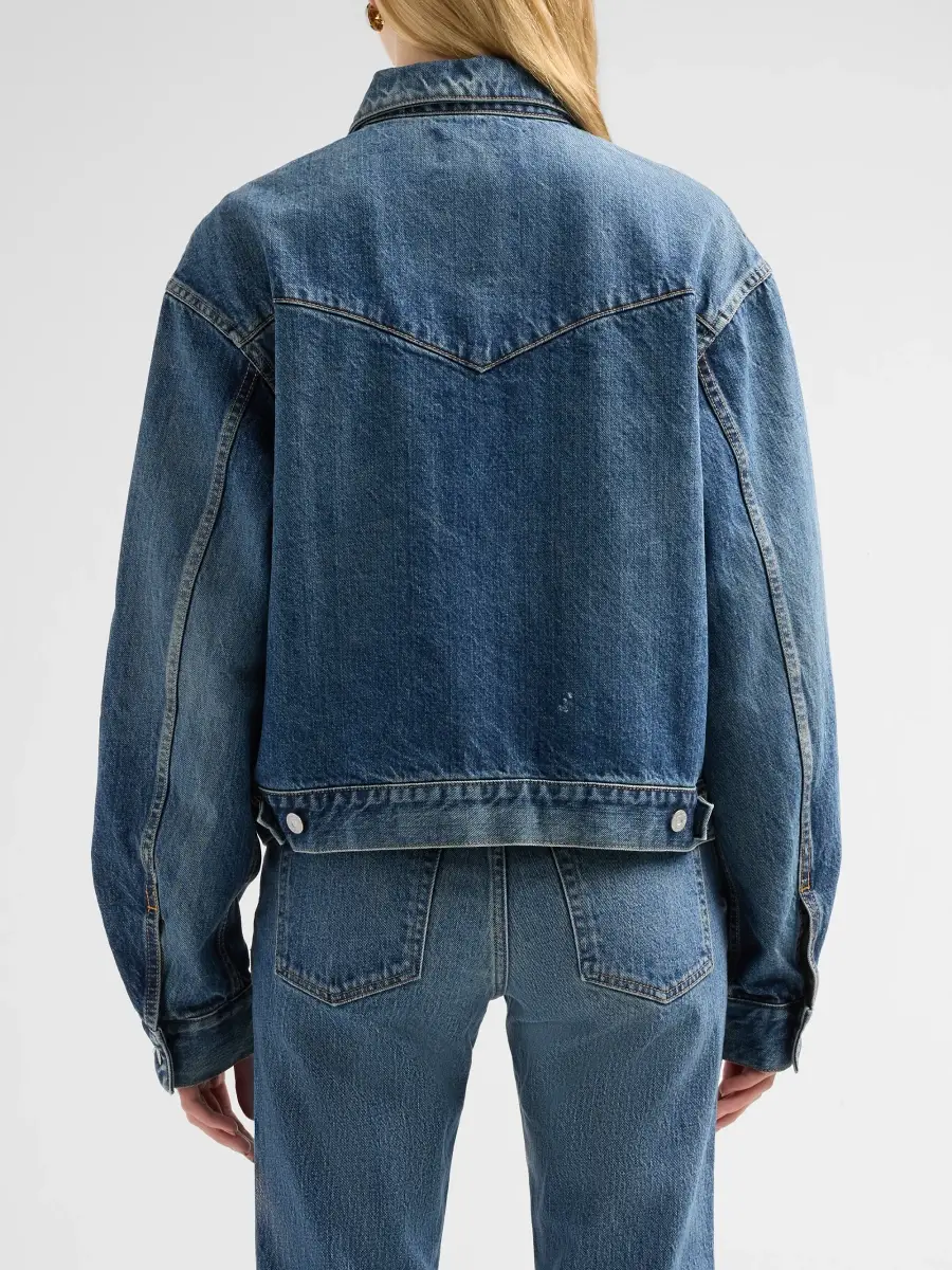 Moussy Vintage Women's Western Prescott Denim Jacket | Thumbnail 3 Moussy Vintage Women's Western Prescott Denim Jacket | Thumbnail 3