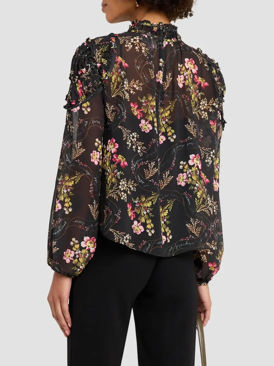 Cinq à Sept Women's Love Letter Josette Floral Top | Thumbnail 3