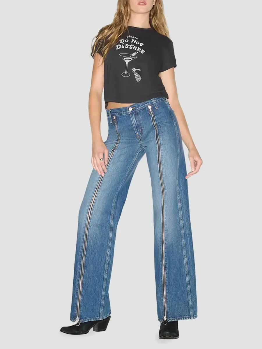 RE/DONE Women's Hanes DND 50's Boxy T-Shirt | Thumbnail 2