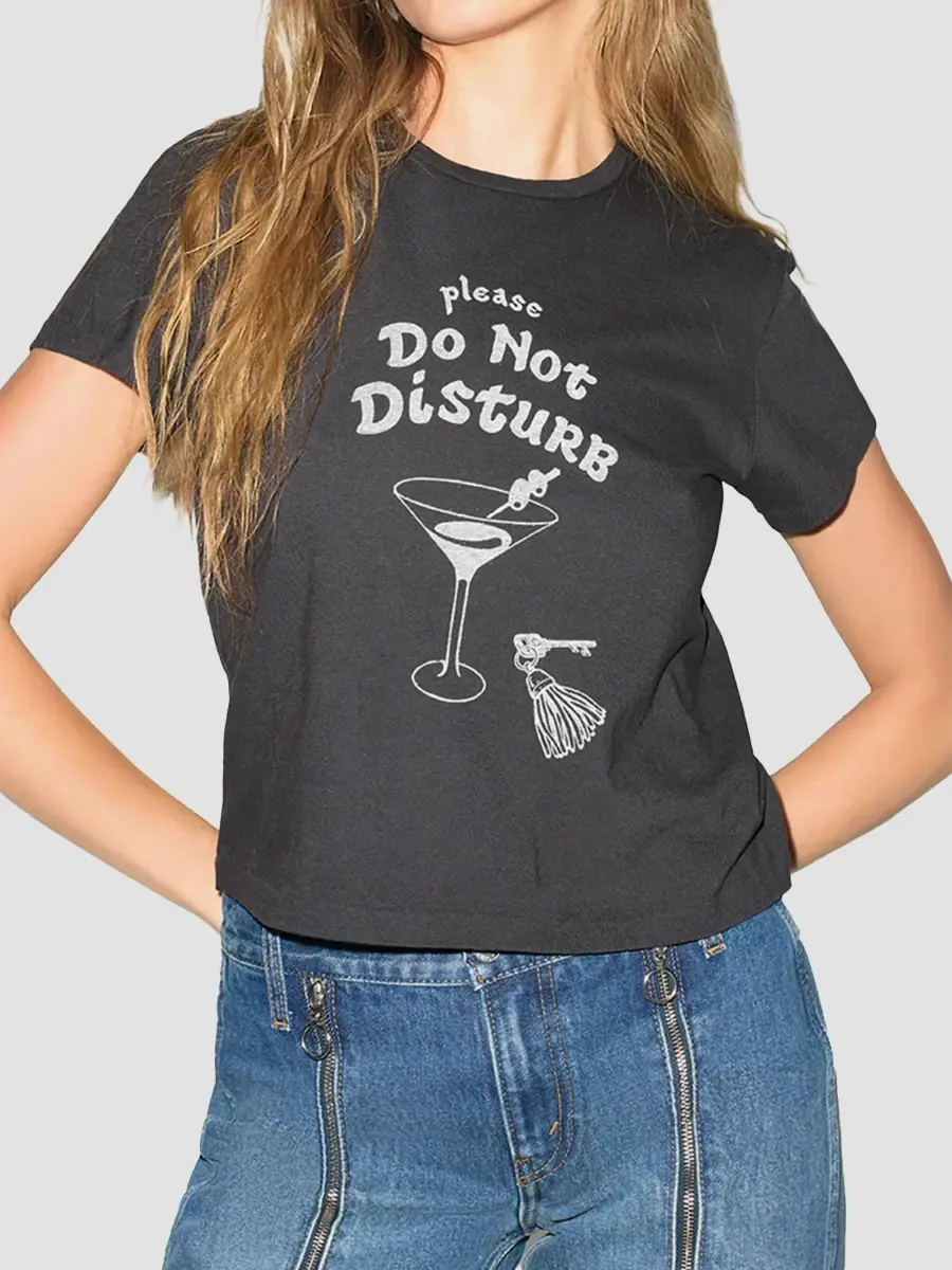 RE/DONE Women's Hanes DND 50's Boxy T-Shirt | Thumbnail 4