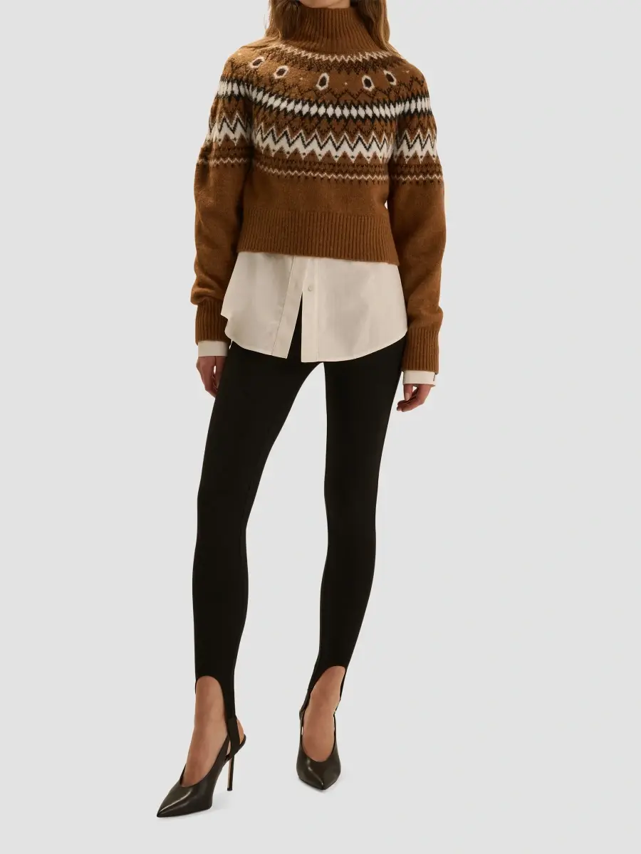 Favorite Daughter Women's Chalet Fair Isle-Inspired Turtleneck Sweater | Thumbnail 2 Favorite Daughter Women's Chalet Fair Isle-Inspired Turtleneck Sweater | Thumbnail 2