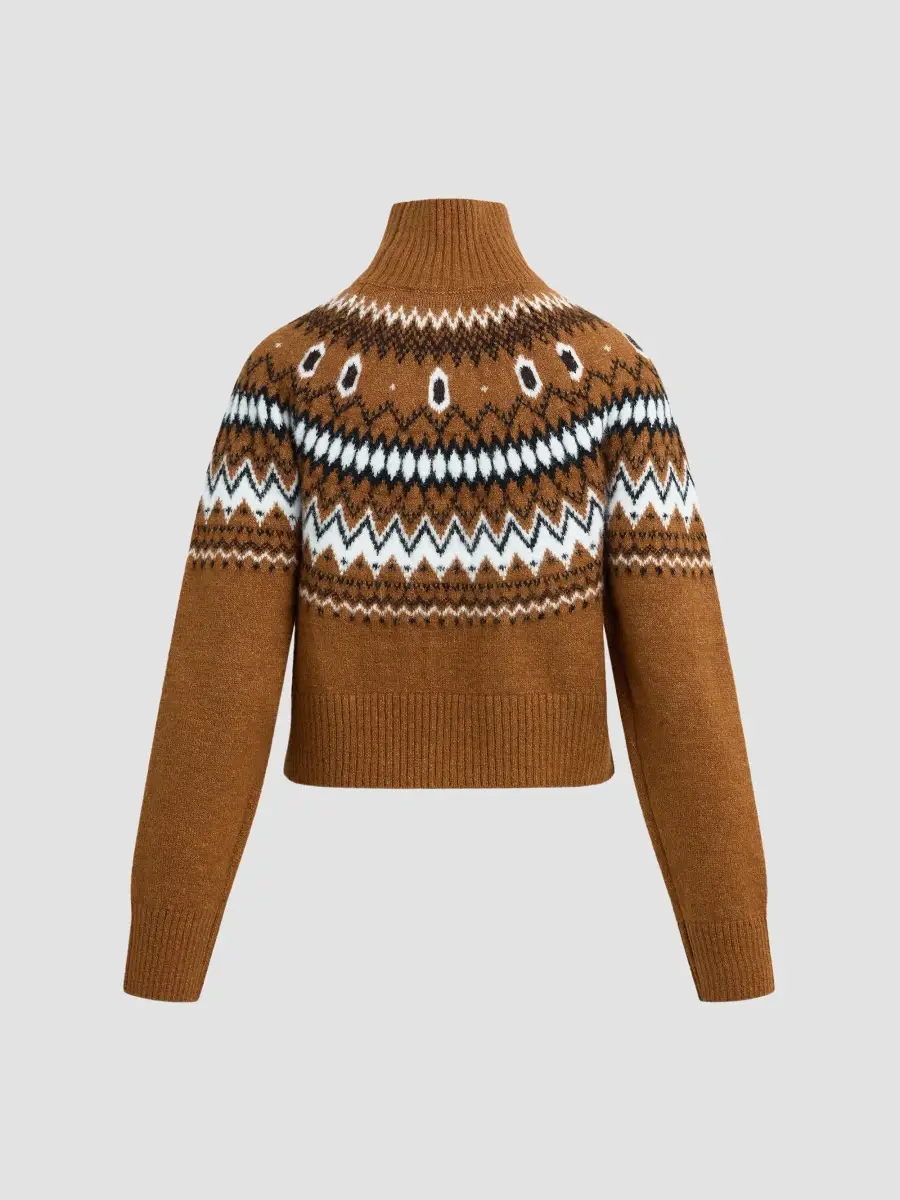 Favorite Daughter Women's Chalet Fair Isle-Inspired Turtleneck Sweater | Thumbnail 6 Favorite Daughter Women's Chalet Fair Isle-Inspired Turtleneck Sweater | Thumbnail 6