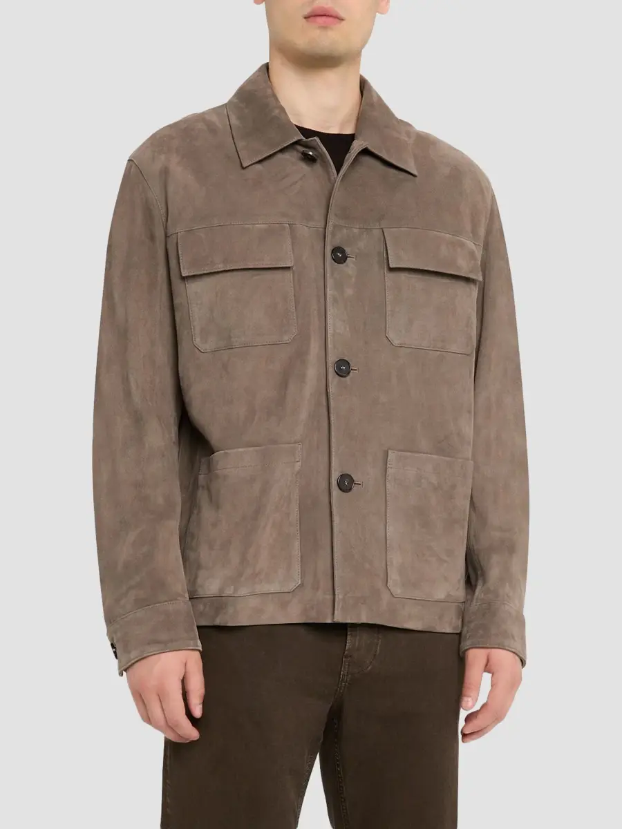 Frame Men's Suede Chore Jacket | Thumbnail 4 Frame Men's Suede Chore Jacket | Thumbnail 4