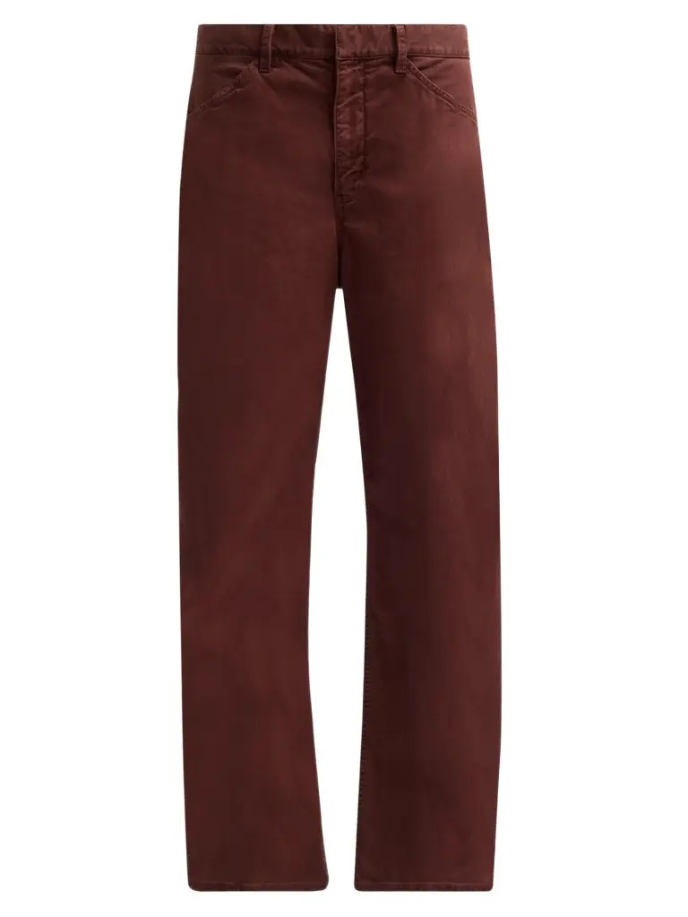 Women's Tribeca Cotton Mid-Rise Barrel Pants