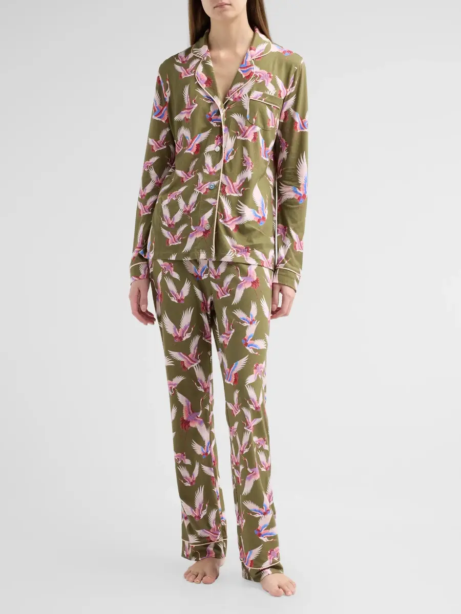 Johnny Was Women's The Carly Mikel Cotton-Blend Pajamas | Thumbnail 2 Johnny Was Women's The Carly Mikel Cotton-Blend Pajamas | Thumbnail 2