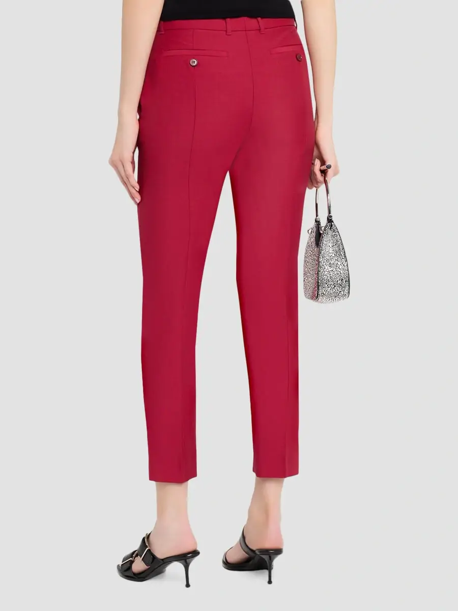 Alexander McQueen Women's Elongated Wool-Mohair-Blend Cigarette Pants | Thumbnail 3 Alexander McQueen Women's Elongated Wool-Mohair-Blend Cigarette Pants | Thumbnail 3