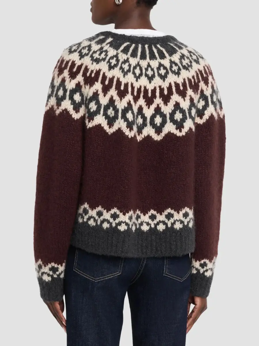 Nili Lotan Women's Isaline Cashmere Fair Isle-Inspired Sweater | Thumbnail 3
