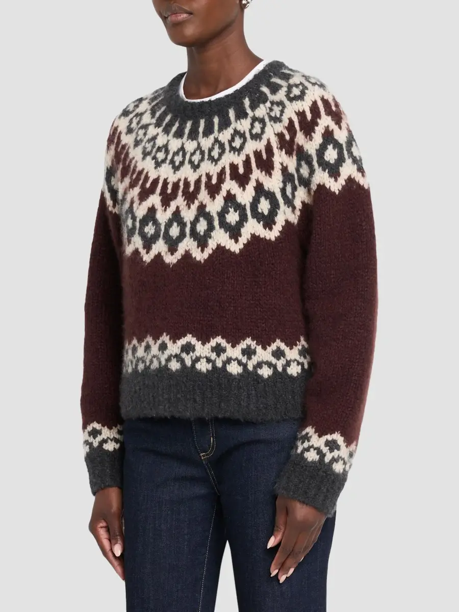 Nili Lotan Women's Isaline Cashmere Fair Isle-Inspired Sweater | Thumbnail 4