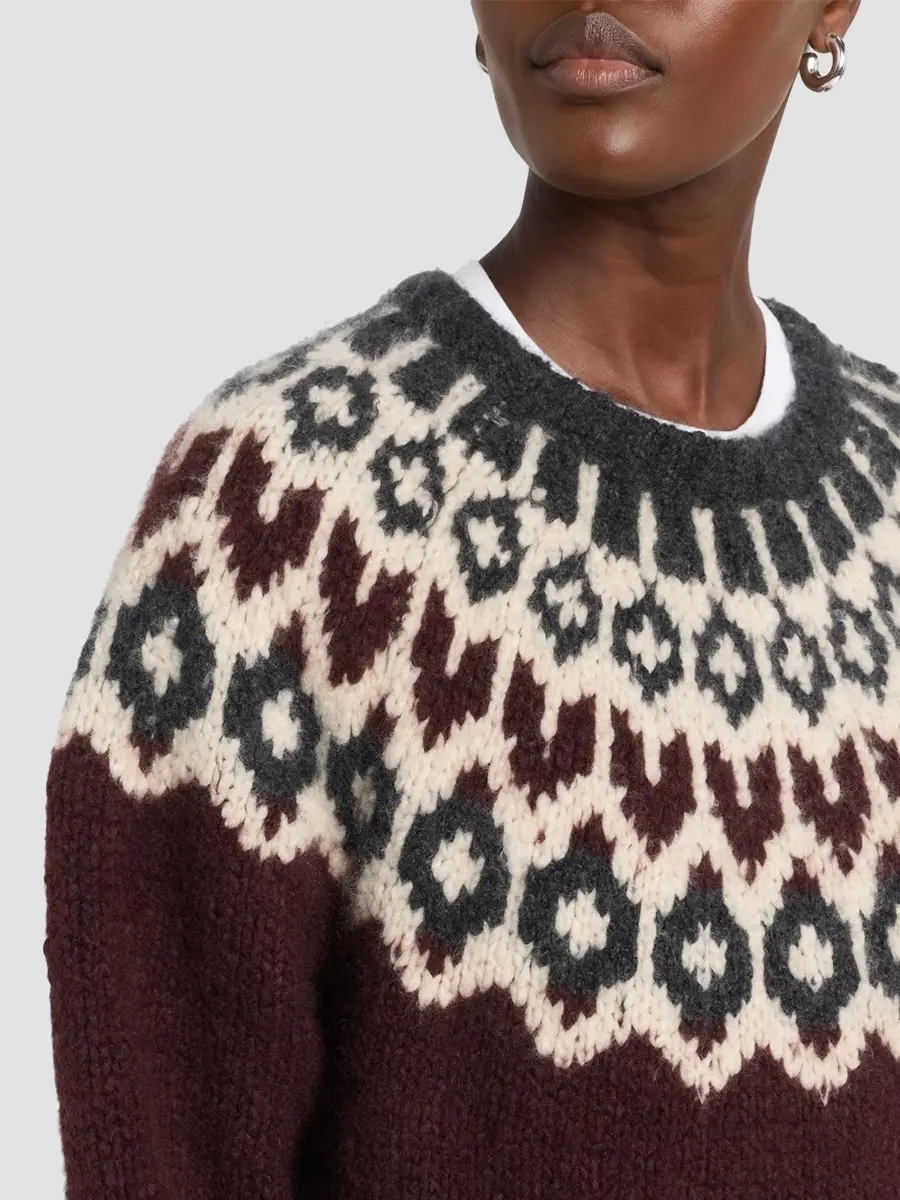 Nili Lotan Women's Isaline Cashmere Fair Isle-Inspired Sweater | Thumbnail 5