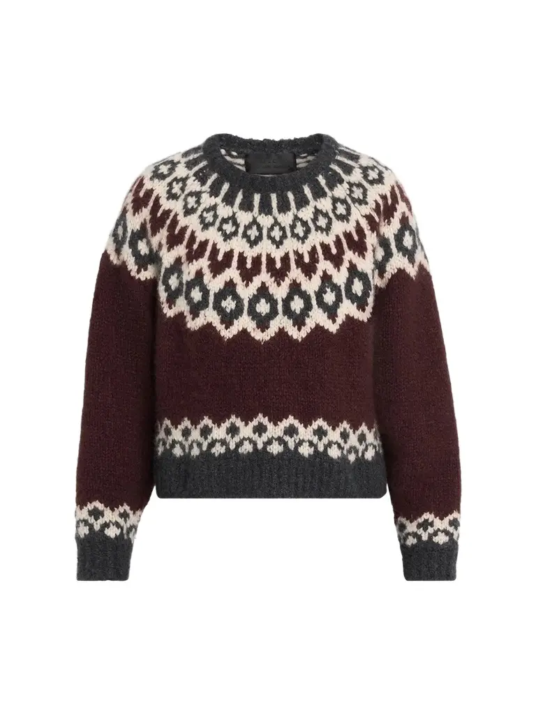Women's Isaline Cashmere Fair Isle-Inspired Sweater Women's Isaline Cashmere Fair Isle-Inspired Sweater