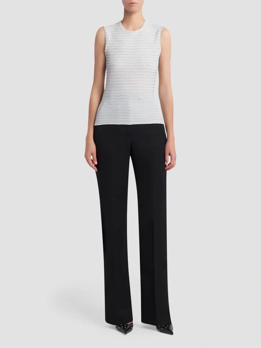 Alexander McQueen Women's Wool Straight-Leg Trousers | Thumbnail 2 Alexander McQueen Women's Wool Straight-Leg Trousers | Thumbnail 2