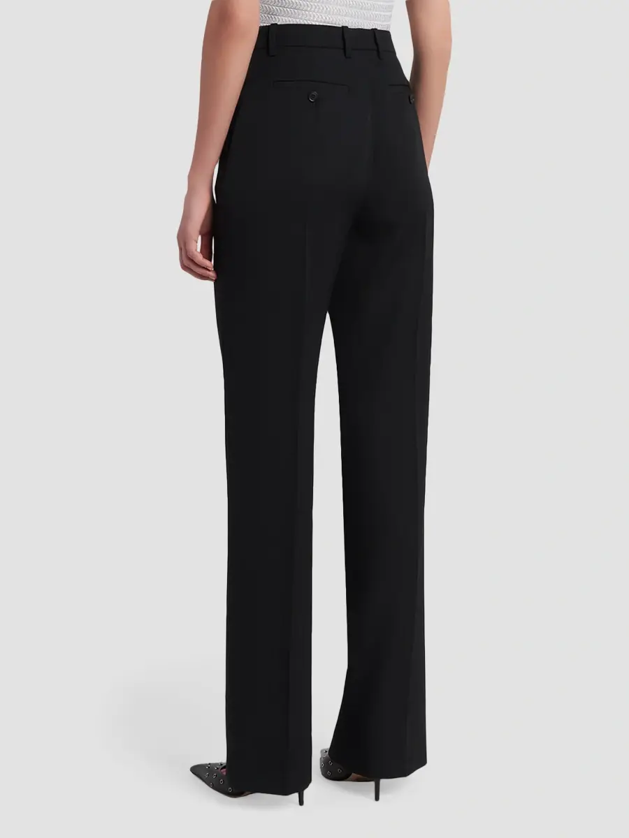 Alexander McQueen Women's Wool Straight-Leg Trousers | Thumbnail 4 Alexander McQueen Women's Wool Straight-Leg Trousers | Thumbnail 4