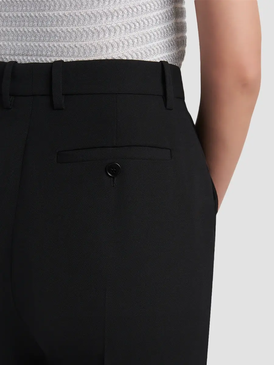 Alexander McQueen Women's Wool Straight-Leg Trousers | Thumbnail 5 Alexander McQueen Women's Wool Straight-Leg Trousers | Thumbnail 5