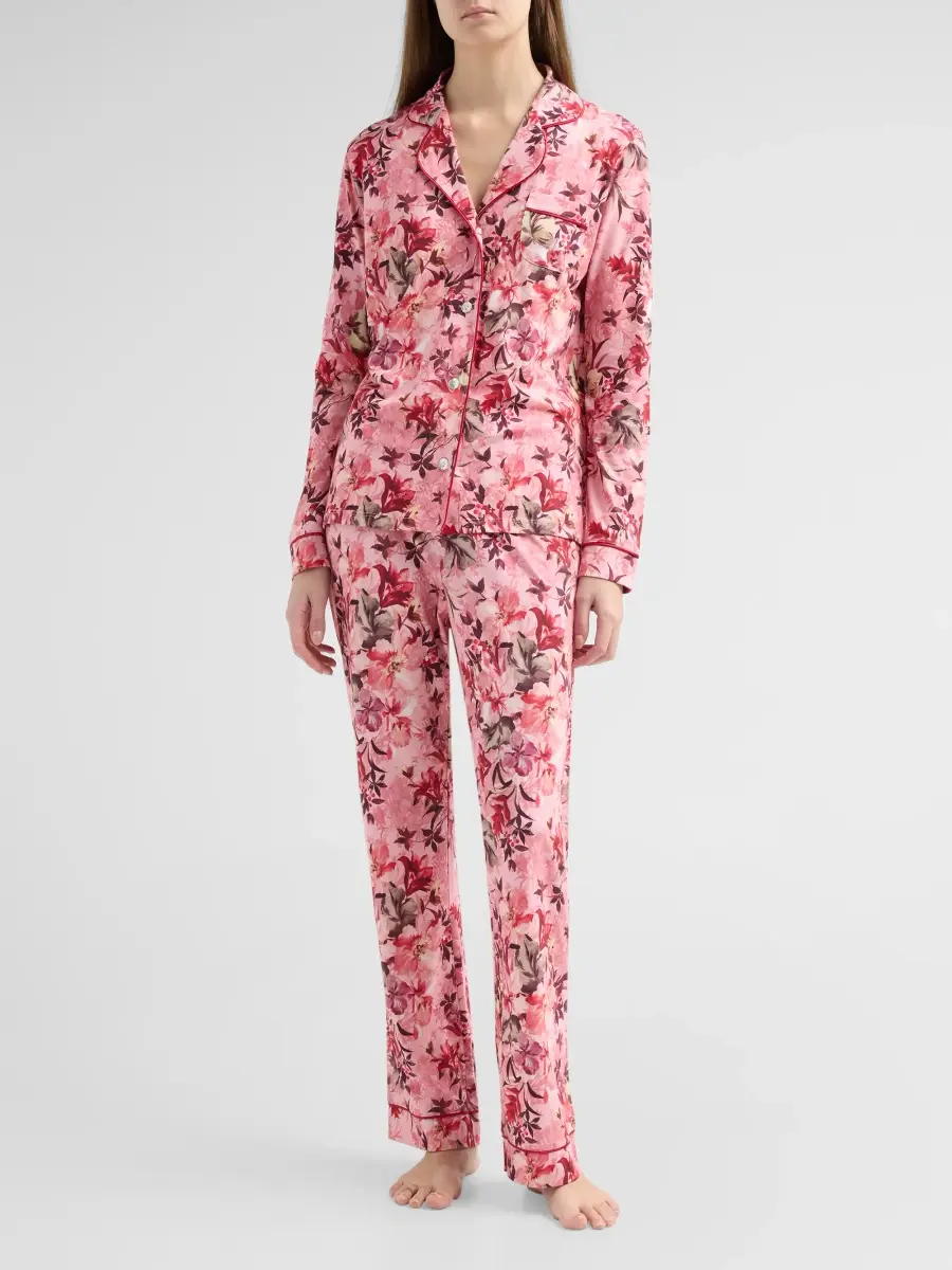 Johnny Was Women's The Carly Cotton-Blend Pajamas | Thumbnail 2 Johnny Was Women's The Carly Cotton-Blend Pajamas | Thumbnail 2