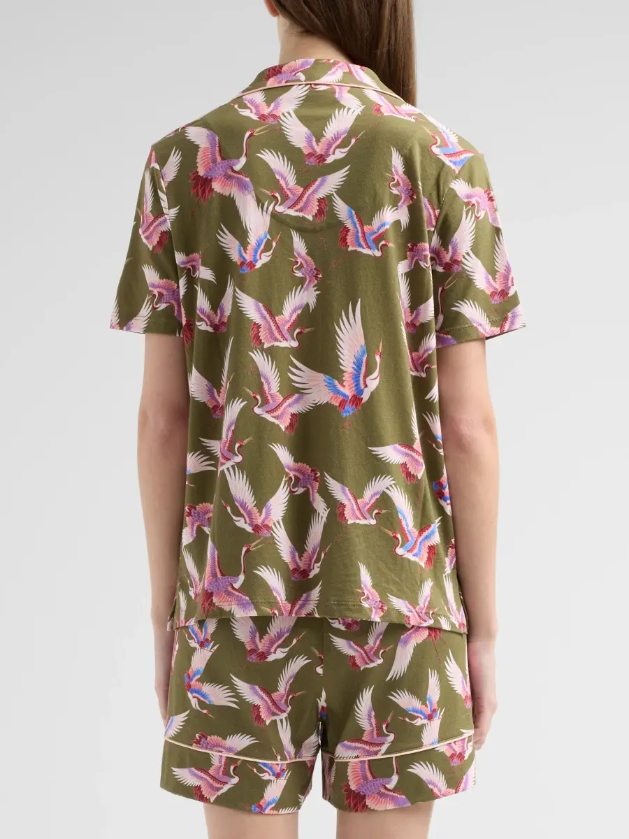 Johnny Was Women's Mikel Printed Cotton-Blend Short Pajamas | Thumbnail 3 Johnny Was Women's Mikel Printed Cotton-Blend Short Pajamas | Thumbnail 3