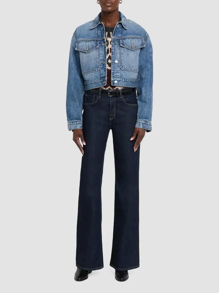 Nili Lotan Women's Clement Denim Crop Jacket | Thumbnail 2