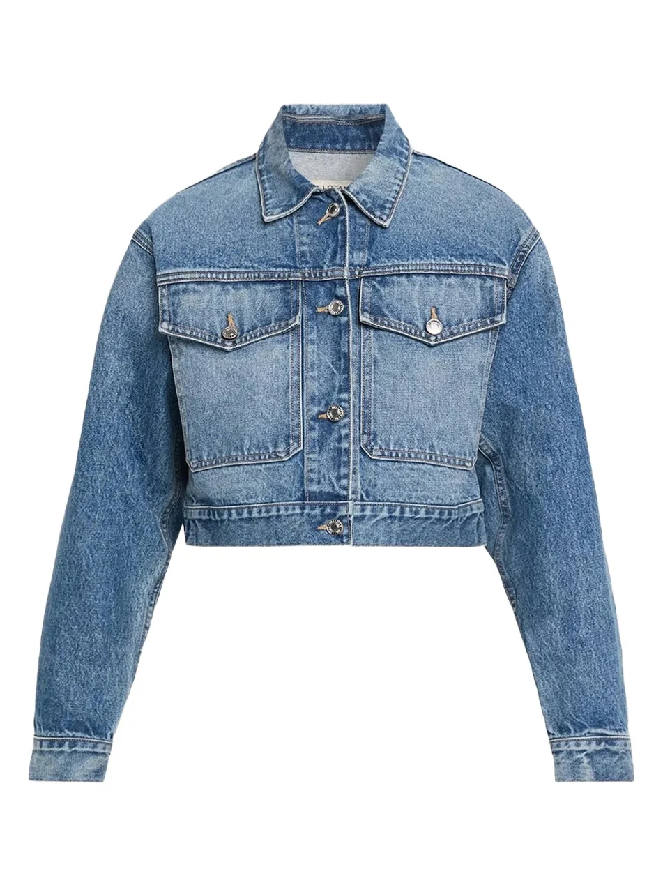 Nili Lotan Women's Clement Denim Crop Jacket