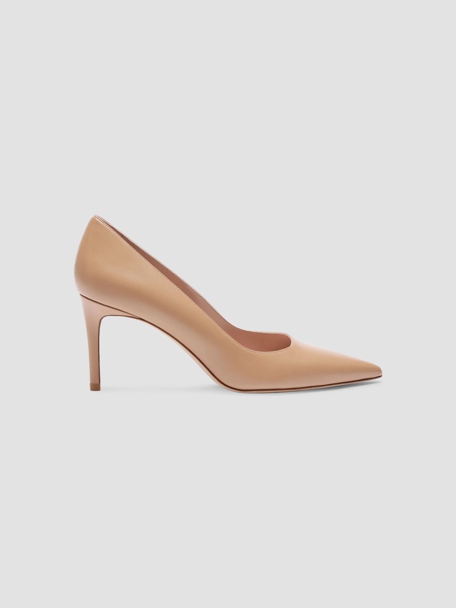 Stuart Weitzman Women's Stuart Power 75MM Leather Pumps