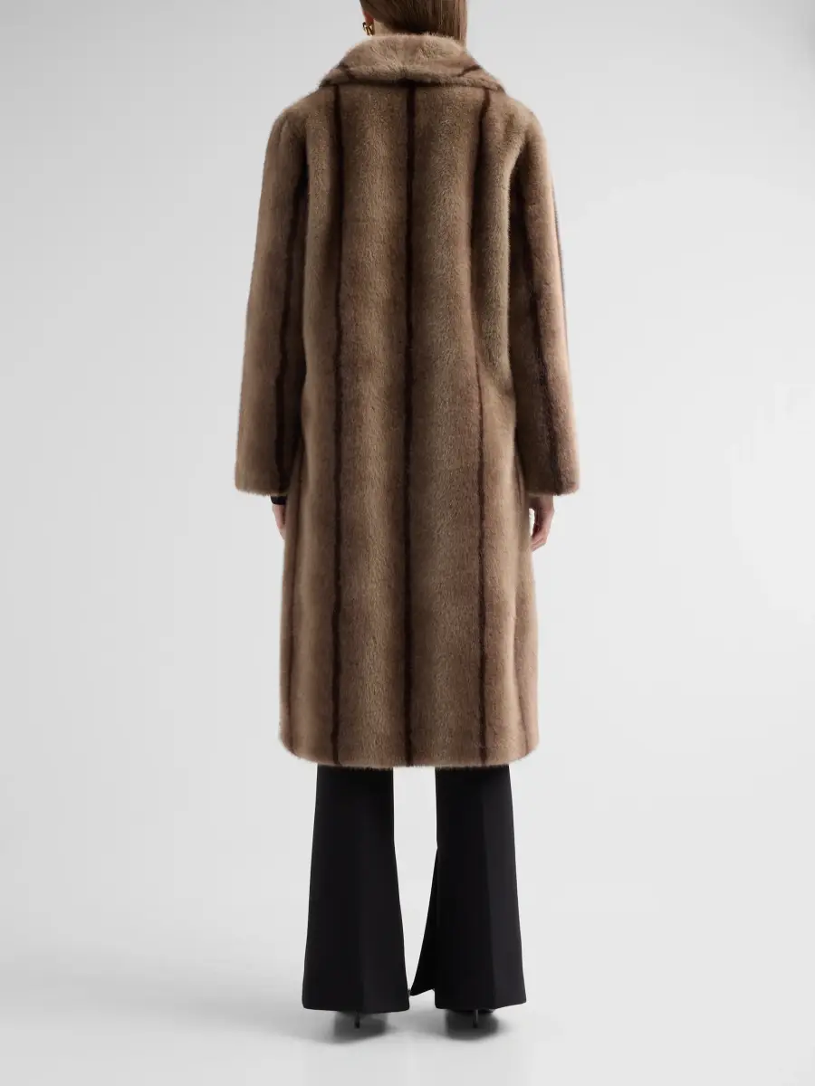 Elie Tahari Women's The Hila Faux-Fur Coat | Thumbnail 3 Elie Tahari Women's The Hila Faux-Fur Coat | Thumbnail 3