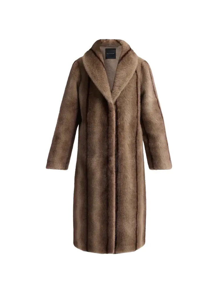 Elie Tahari Women's The Hila Faux-Fur Coat