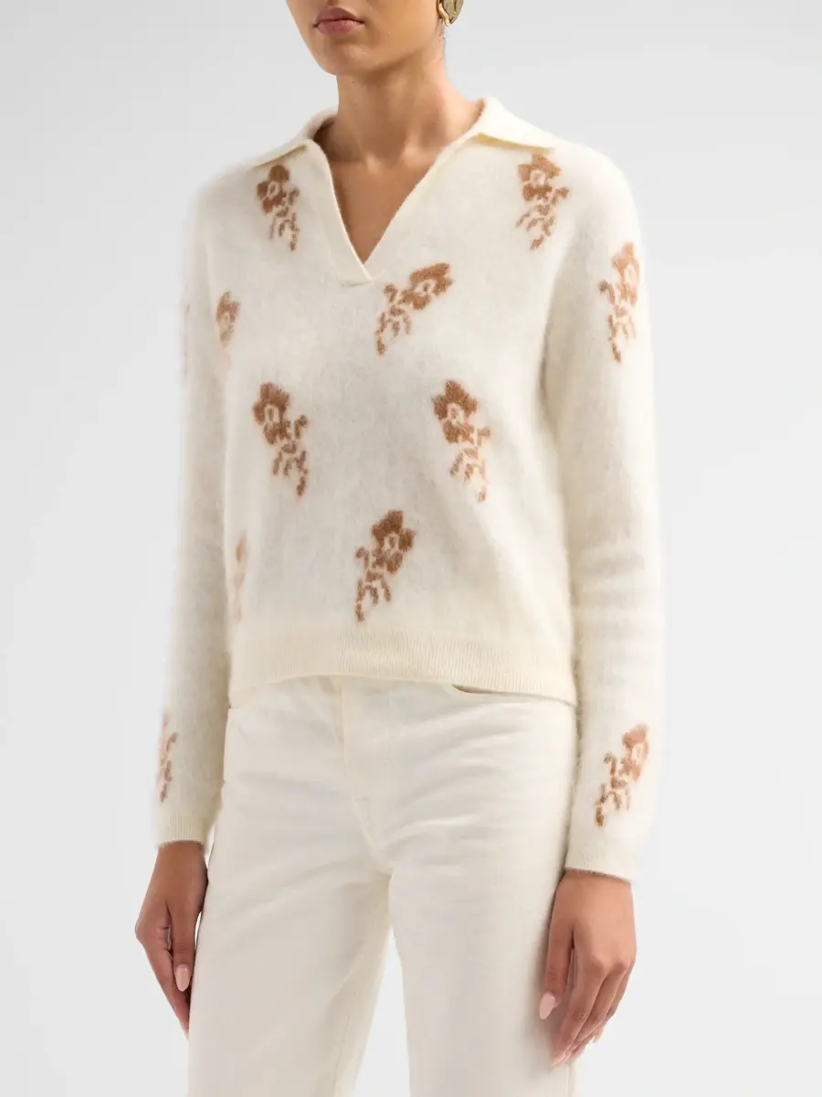 Elie Tahari Women's Raelynn Brushed Cashmere Sweater | Thumbnail 4