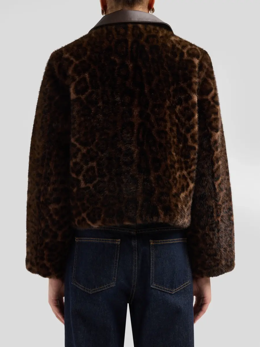 Elie Tahari Women's Outerwear Naama Faux-Fur Jacket | Thumbnail 3 Elie Tahari Women's Outerwear Naama Faux-Fur Jacket | Thumbnail 3
