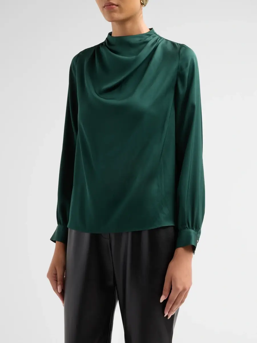 Elie Tahari Women's September Ember Silk-Blend Blouse | Thumbnail 4
