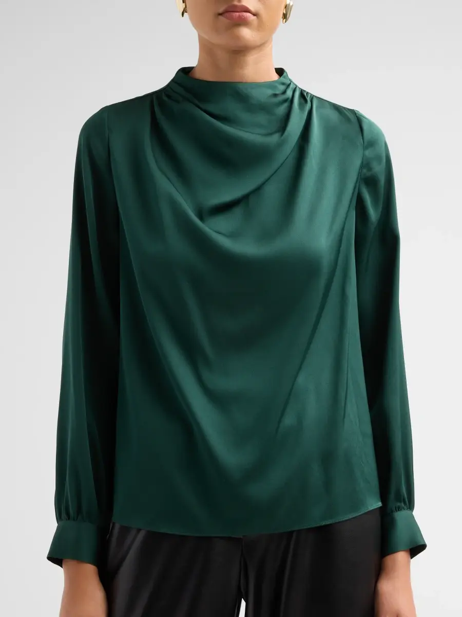 Elie Tahari Women's September Ember Silk-Blend Blouse | Thumbnail 5