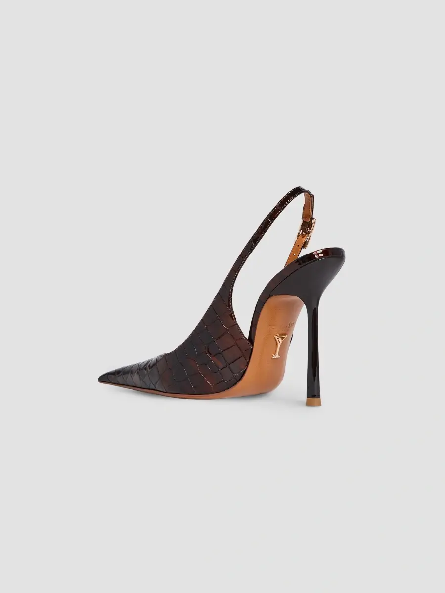 Retrofête Women's Carrie 110MM Patent Leather Slingback Pumps | Thumbnail 3 Retrofête Women's Carrie 110MM Patent Leather Slingback Pumps | Thumbnail 3